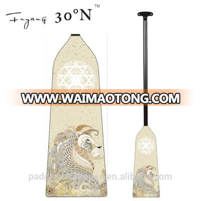 Changeable Length Carbon fiber paddle Customized Graphic Dragon Boat Paddle For Water sports